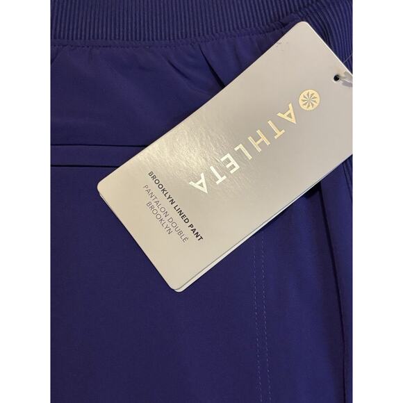 Athleta Brooklyn Lined Lightweight Workout Pants Purple 6P Petite NWT - Picture 6 of 10